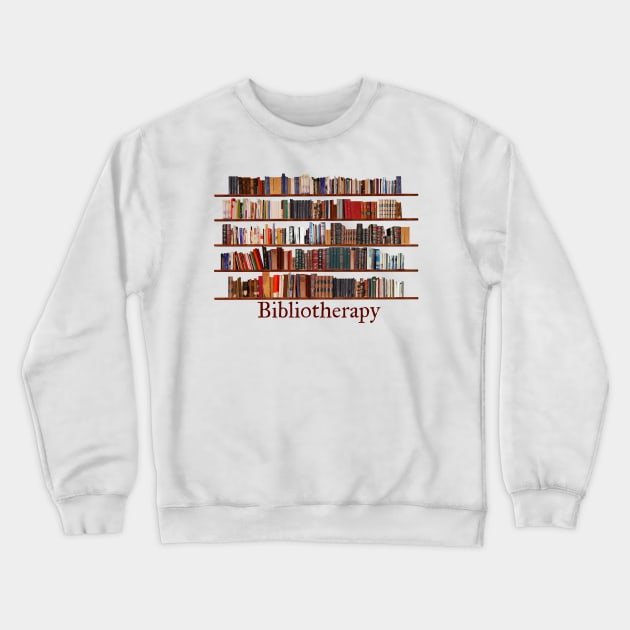 Bibliotherapy Crewneck Sweatshirt by candhdesigns